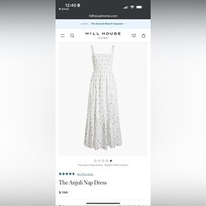 Hill House Home The Anjuli Nap Dress - Pastel Trellis Cotton - Size M